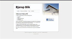 Desktop Screenshot of bjarup-blik.dk