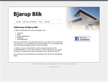 Tablet Screenshot of bjarup-blik.dk